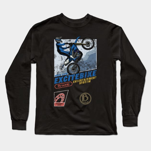 Real Life Excitebike Long Sleeve T-Shirt by BAHMcreations